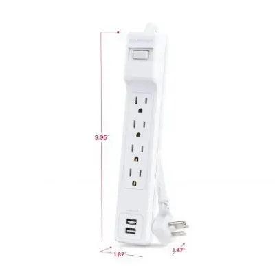 CYBERPOWER - P406U - Surge 4 Outlets 6 FT Cord 2 USB A