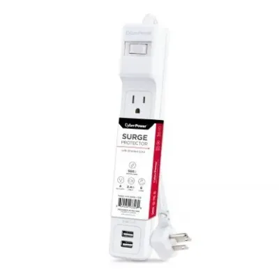CYBERPOWER - P406U - Surge 4 Outlets 6 FT Cord 2 USB A