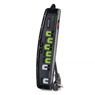 CYBERPOWER - P705G - 2100 J, 125 V, 7 surge protected outlets (1 master + 4 energy saving + 2 always on), 5 ft cord, threshold switch, limited lifetime warranty