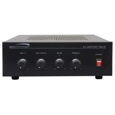 SPECO - PBM30 - 30W Contractor Series PA Amplifier  UL Listed