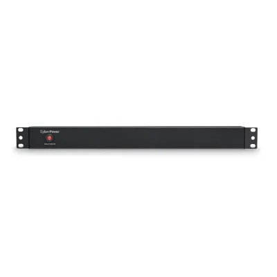 Cyber Power - PDU15B10R - 15A (Derated to 12A), 120 V, 50Hz/60Hz, NEMA 5-15P plug, 10 NEMA 5-15R, 1U Rackmount, 15 ft Cord, Limited lifetime warranty