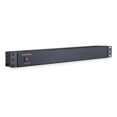 Cyber Power - PDU15B10R - 15A (Derated to 12A), 120 V, 50Hz/60Hz, NEMA 5-15P plug, 10 NEMA 5-15R, 1U Rackmount, 15 ft Cord, Limited lifetime warranty