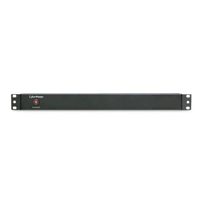 Cyber Power - PDU15B12R - 15A (Derated to 12A), 120 V, 50Hz/60Hz, NEMA 5-15P plug, 12 NEMA 5-15R, 1U Rackmount, 15 ft Cord, Limited lifetime warranty