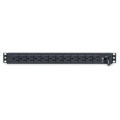 Cyber Power - PDU15B2F12R - 15A (Derated to 12A), 120 V, 50Hz/60Hz, NEMA 5-15P plug, 14 NEMA 5-15R, 1U Rackmount, 15 ft cord, Limited lifetime warranty