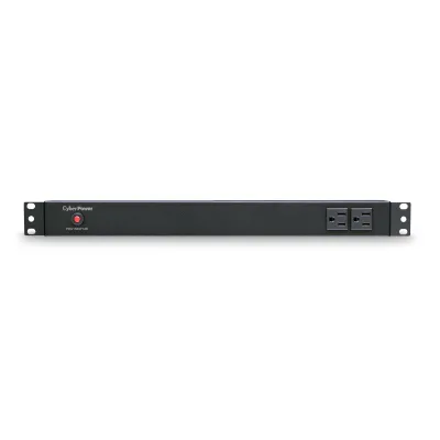 Cyber Power - PDU15B2F12R - 15A (Derated to 12A), 120 V, 50Hz/60Hz, NEMA 5-15P plug, 14 NEMA 5-15R, 1U Rackmount, 15 ft cord, Limited lifetime warranty