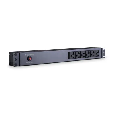 Cyber Power - PDU20BT6F10R - 20A (Derated to 16A), 120 V, 50Hz/60Hz, NEMA L5-20P plug, 16 NEMA 5-20R, 1U Rackmount