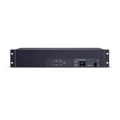 Cyber Power - PDU24007 - Metered ATS PDU, 30A (Derated to 24A), 200-240V, 2x L6-30P Plugs w/10 Ft Cords, 19 Outlets (16 x C13 + 2 x C19 + 1 x L6-30R), 2U Rackmount, 3 Year Warranty