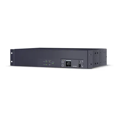 Cyber Power - PDU24007 - Metered ATS PDU, 30A (Derated to 24A), 200-240V, 2x L6-30P Plugs w/10 Ft Cords, 19 Outlets (16 x C13 + 2 x C19 + 1 x L6-30R), 2U Rackmount, 3 Year Warranty