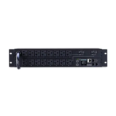 Cyber Power - PDU31003 - Monitored PDU 30A 120V (16) 5-20R Outlets NEMA L5-30P 12ft Cord SNMP 1U