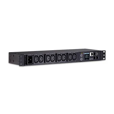 Cyber Power - PDU31005 - Monitored PDU 20A 100-240V (8) IEC-C13 Outlets IEC-C20 10ft Cord SNMP 1U