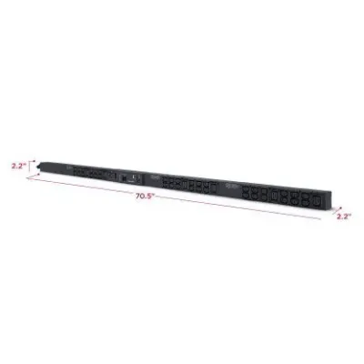 Cyber Power - PDU33105 - 3-Phase Monitored PDU, 120V/208V, 30A, 0U, (2) 5-20R + (36) C13 + (6) C19, NEMA L21-30P