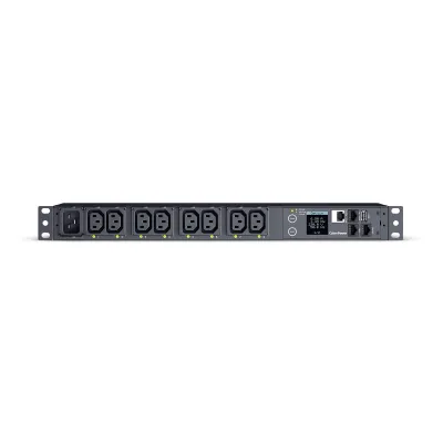 Cyber Power - PDU41005 - Switched PDU, 20A (Derated To 16A), 200-240V, 50/60 Hz, 8 x IEC-320 C13 Outlets, IEC-320 C20 Plug, 10 Ft Cord, 1U Rackmount, SNMP, 3Yr Warranty