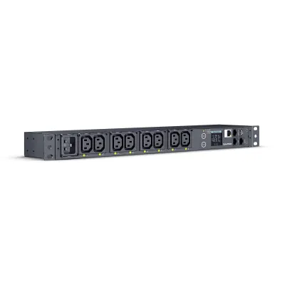 Cyber Power - PDU41005 - Switched PDU, 20A (Derated To 16A), 200-240V, 50/60 Hz, 8 x IEC-320 C13 Outlets, IEC-320 C20 Plug, 10 Ft Cord, 1U Rackmount, SNMP, 3Yr Warranty