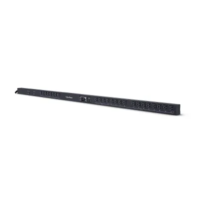 Cyber Power - PDU41102 - Switched PDU, 30A (Derated to 24A), 100-120V, 50/60 HZ, 24 x NEMA 5-20R Outlets, NEMA L5-30P Plug, 10 Ft Cord, 0U Rackmount, SNMP, 3Yr Warranty