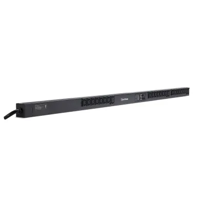 Cyber Power - PDU41104 - Switched PDU, 20a (Derated To 16a), 200-240v, 50/60 Hz, 21 X IEC-320 C13 Outlets + 3 X IEC-320 C19 Outlets, NEMA L6-20p Plug, 10 Ft Cord, 0U Rackmount