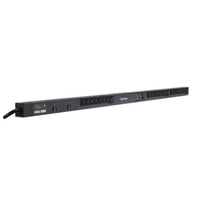 Cyber Power - PDU41105 - Switched PDU 30A SNMP L6-30P 240V Input (21) IEC-C13 (3) IEC-C19 Outlets 10ft