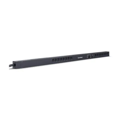 CYBERPOWER - PDU41116 - 15A (Derated to 12A), 120 V, 50Hz/60Hz, NEMA 5-15P plug, 16 NEMA 5-15R, 0U Rackmount, 10 ft cord, 3 year warranty