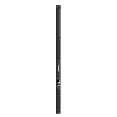 CYBERPOWER - PDU41116 - 15A (Derated to 12A), 120 V, 50Hz/60Hz, NEMA 5-15P plug, 16 NEMA 5-15R, 0U Rackmount, 10 ft cord, 3 year warranty