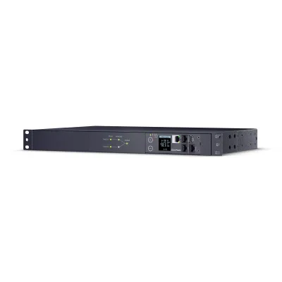 Cyber Power - PDU44006 - Switched ATS PDU, 20A (Derated to 16A), 200-240V, 2 x NEMA L6-20P Plug w/10 Ft Cords, 10 Outlets (8 x C13 + 2 x C19), 1U Rackmount, 3 Year Warranty