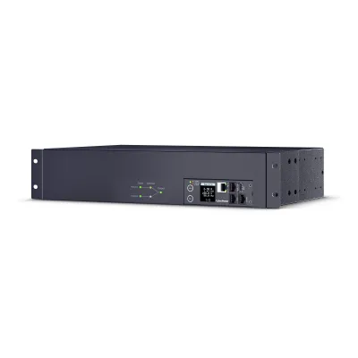 Cyber Power - PDU44007 - Switched ATS PDU, 30A (Derated to 24A), 200-240V, 2x L6-30P Plugs w/10 Ft Cords, 19 Outlets (16 x C13 + 2 x C19 + 1 x L6-30R), 2U Rackmount, 3 Year Warranty