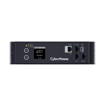 Cyber Power - PDU83106 - 3-Phase Switched MBO PDU, 200-240V/30A, 0U, (24) C13 + (6) C19, IEC-309 30A Blue (3P+E)