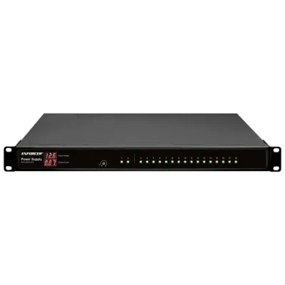 SECO-LARM - PH-U1820-PULQ - Rack-Mount 12VDC CCTV Power Supply, 18 Outputs, 20 Amps, PTC Fuses