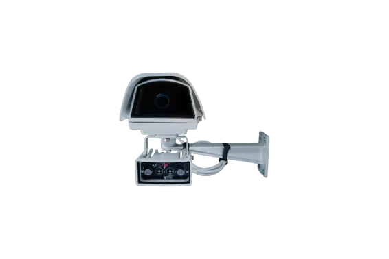 Hanwha - PNB-A9091RLPH - 4K Moderate Speed (up to 75MPH) LPR Box Camera Kit with Enclosure and IR, Licensed with Wisenet Road AI. Max. 4K resolution, 12-50 mm lens, H.265, H.264, MJPEG codec, WiseStream III, Includes PoE+ Camera enclosure with Wall m