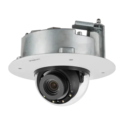 Hanwha - PND-A6081RF - 2MP Network AI IR Dome Camera, Max. 2MP resolution, Up to 120fps, 0.007Lux@F1.3 (Color), 0Lux (B/W, IR LED on), IR Viewable Length 40m(131.23ft), Wise IR, Day & Night (ICR), WDR (120dB), WiseNRⅡ (Using AI engine), H.265, H.264,