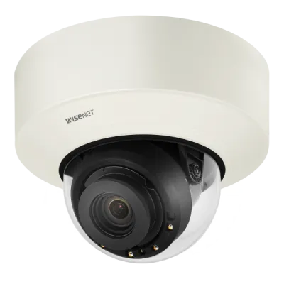Hanwha - PND-A6081RV - 2MP Network AI IR Dome Camera, Max. 2MP resolution, Up to 120fps, 0.007Lux@F1.3 (Color), 0Lux (B/W, IR LED on), IR Viewable Length 40m(131.23ft), Wise IR, Day & Night (ICR), WDR (120dB), WiseNRⅡ (Using AI engine), H.265, H.264,