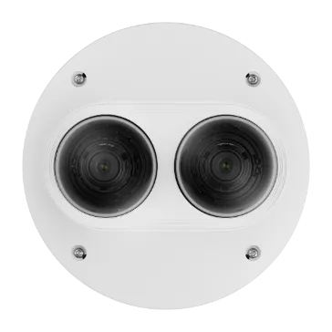 Hanwha - PNM-9000VD - 5MP X 2 Outdoor Multi-Directional Dome Camera 