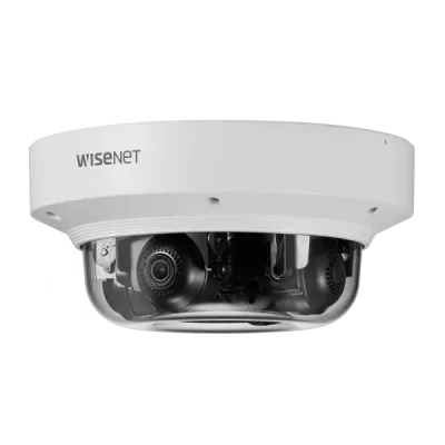 Hanwha - PNM-9084QZ1 - 2MP X 4 Sensors Network Vandal Ooutdoor Wisenet P Series Dome Camera, 3.0~6.0mm Lens