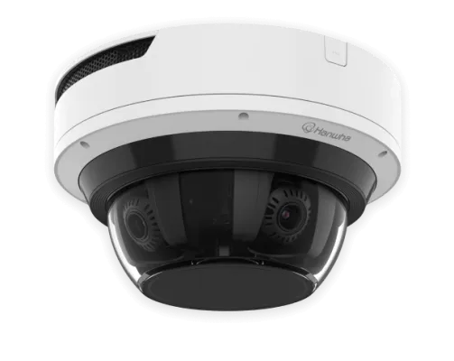 Hanwha - PNM-C32084RQZ-8XE4T-W - Wisenet P series network vandal outdoor Multi-Directional camera [AI ON] 4CH x 8MP @ 15FPS / [AI OFF] 4CH x 8MP @ 20FPS, Motorized Varifocal Lens 4.38~9.33mm (FoV H: 112.1°~47.5°, V: 58°~26.6°) with PTRZ function, tri