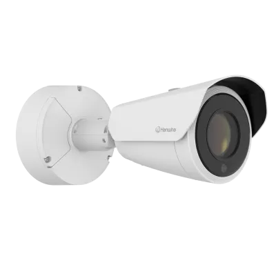 Hanwha - PNO-A9311RLP - 4K Low- Moderate Speed Dedicated LPR Bullet Camera with Wisenet Road AI