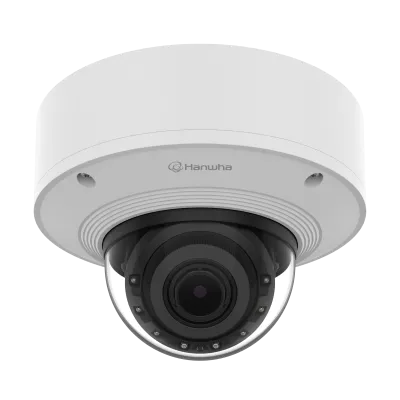 Hanwha - PNV-A6081R-E1T - 2MP Network AI IR Vandal Dome Camera with built-in 1TB SSD and pre-installed WAVE server and ability to record up to 5 additional cameras. Max. 2MP resolution, Up to 120fps, 0.007Lux@F1.3 (Color), 4.38~9.33mm(2.13x) motorize