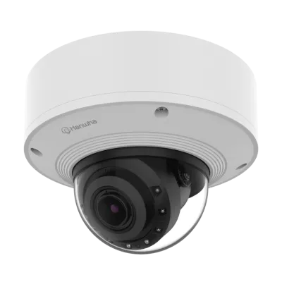 Hanwha - PNV-A6081R-E1T - 2MP Network AI IR Vandal Dome Camera with built-in 1TB SSD and pre-installed WAVE server and ability to record up to 5 additional cameras. Max. 2MP resolution, Up to 120fps, 0.007Lux@F1.3 (Color), 4.38~9.33mm(2.13x) motorize