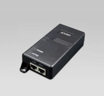 Planet - POE-164 - IEEE 802.3at High Power POE Fast Ethernet Injector (30W, Mid-Span, Integrated)