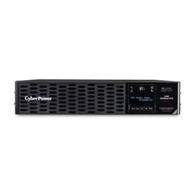 Cyber Power - PR2000RT2U - 2000VA/2000W, Sine Wave, 2U, NEMA 5-20P, 10 Ft Cord, 8 NEMA 5-20R, USB, Serial, SNMP, Relay, EPO, PowerPanel Business Edition software, 3 Year Warranty