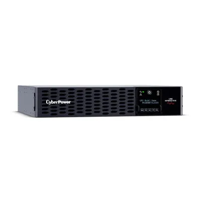 CYBERPOWER - PR2000RTXL2UCN - 2000VA/2000W, Sine Wave, 2U, NEMA 5-20P, 10 Ft Cord, 8 NEMA 5-20R, USB, Serial, SNMP, Relay, EPO, PowerPanel Business Edition software, Pre-installed RMCARD205, Built-in Cloud Monitoring, Accepts EBM BP48VP2U02, 3 Yr War