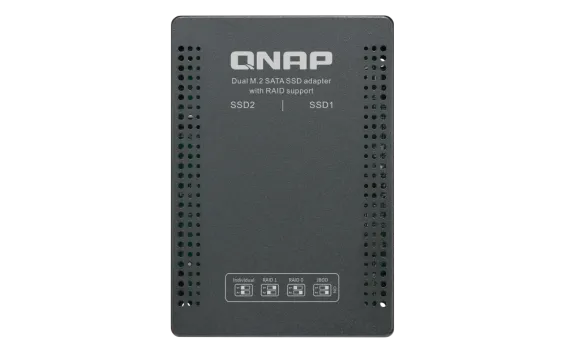 QNAP - QDA-A2MAR - Dual M.2 2280 SATA to 2.5" SATA drive converter/adapter, hardware RAID 0/1, JBOD, Individual disk modes