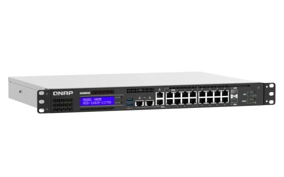 QNAP - QGD-1602P-C3558-8G-US - QGD-1602P-C3558: 8 2.5GbE PoE ports(4 port IEEE 803.3bt PoE ++ supply 90W, 4 port 803.3at PoE ++ Supply 30W)