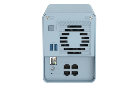 QNAP - QMiroplus-201W-US - QNAP QMiro-201W: WiFi Mesh Tri-band home SD-WAN Router & QNAP Tower NAS 2 bay Intel Gemini Lake J4125 4C, 2 x SATA 3Gb/s 2.5", 4GB DDR4 RAM