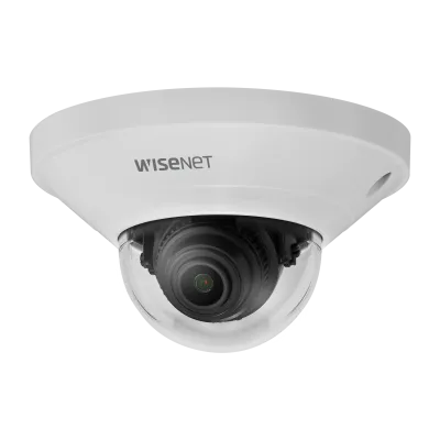 Hanwha - QND-6011 - Wisenet Q mini network indoor dome camera, 2MP @ 30fps, 2.8mm fixed focal lens (113°), triple codec H.265/H.264/MJPEG with Wisestream II, 120dB WDR, defocus detection, hallway View, built-in SD card slot (1x128GB), people counting
