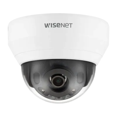 Hanwha - QND-6022R1 - Wisenet Q network indoor dome camera, 2MP @ 30fps, 4.0mm fixed focal lens (87°), triple codec H.265/H.264/MJPEG with Wisestream II, 120dB WDR, IR LEDs range 65', defocus detection, hallway View, no audio in/out, built-in SD card