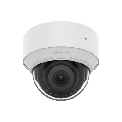Hanwha - QND-C8023R - Wisenet Q network indoor dome camera, 5MP @ 30fps, fix lens 4mm (H:80°/V: 59°), triple codec H.265/H.264/MJPEG with WiseStream III technology, WiseNRⅡ(Based on AI engine), WDR 120dB, IR viewable length 30m(98.42ft), built-in mic