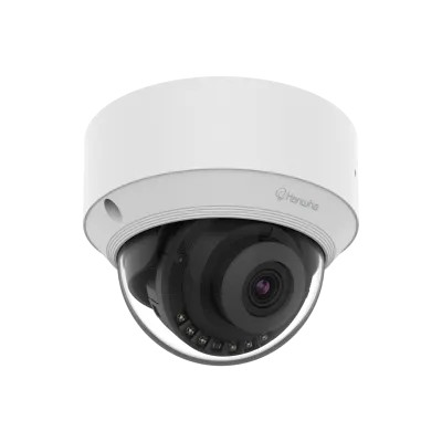 Hanwha - QND-C8023R - Wisenet Q network indoor dome camera, 5MP @ 30fps, fix lens 4mm (H:80°/V: 59°), triple codec H.265/H.264/MJPEG with WiseStream III technology, WiseNRⅡ(Based on AI engine), WDR 120dB, IR viewable length 30m(98.42ft), built-in mic