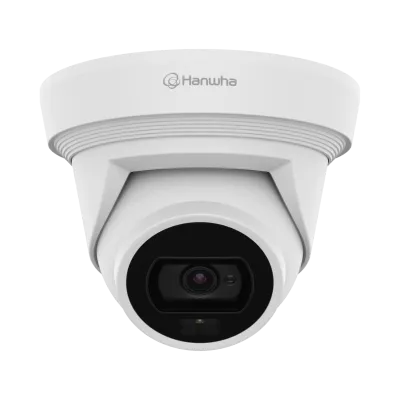 Hanwha - QNE-C8013RL - 5MP AI Dual Light Outdoor Wisenet Q Flateye Camera, 3mm Fixed Focal Lens 