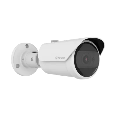 Hanwha - QNO-C8023R - Wisenet Q network outdoor vandal bullet camera, 5MP @ 30fps, fix lens 4mm (H:80°/V: 59°), triple codec H.265/H.264/MJPEG with WiseStream III technology, WiseNRⅡ(Based on AI engine), WDR 120dB, IR viewable length 30m(98.42ft), Mo