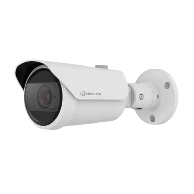 Hanwha - QNO-C9083R - 4K AI IR Bullet Camera with 3.2~10.2mm Varifocal Lens