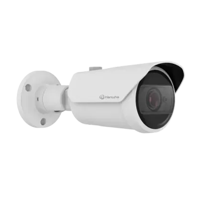 Hanwha - QNO-C9083R - 4K AI IR Bullet Camera with 3.2~10.2mm Varifocal Lens