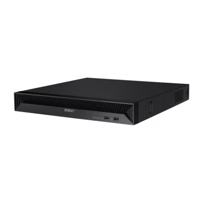 Hanwha - QRN-1630S - 16 Channel Network Video Record with 16 PoE Ports, 2 Fixed Internal SATA HDDs, 2 HDMI Outputs